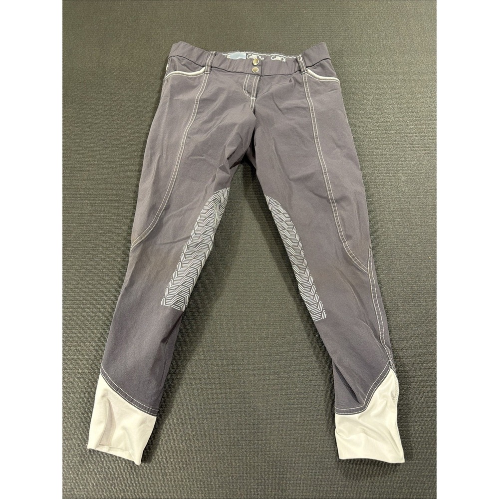 GhoDho Aubrie Pro‎ Breeches Cadet Gray White Size 29